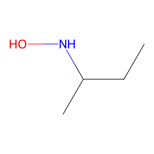 1-Methylpropylhydroxyl amine structure
