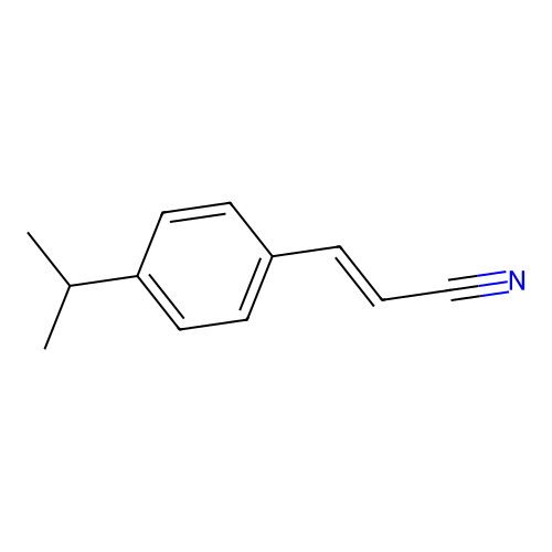 4-Isopropylcinnamonitrile structure