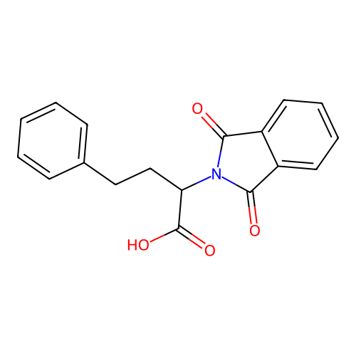 2-(1,3-dioxo-1,3-dihydro-2H-isoindol-2-yl)-4-phenylbutanoic acid structure