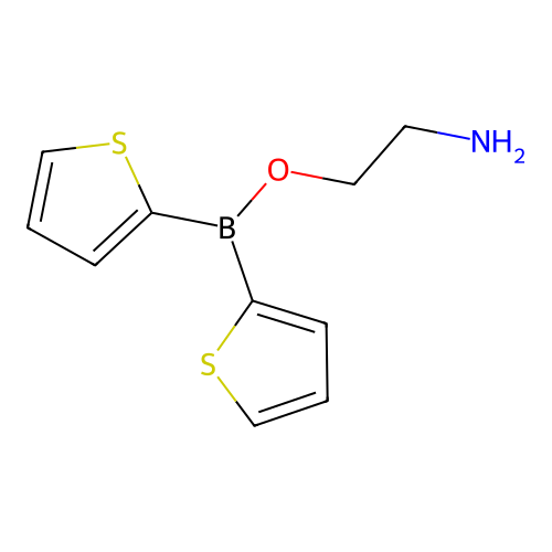 2-Dithiophen-2-ylboranyloxyethanamine structure