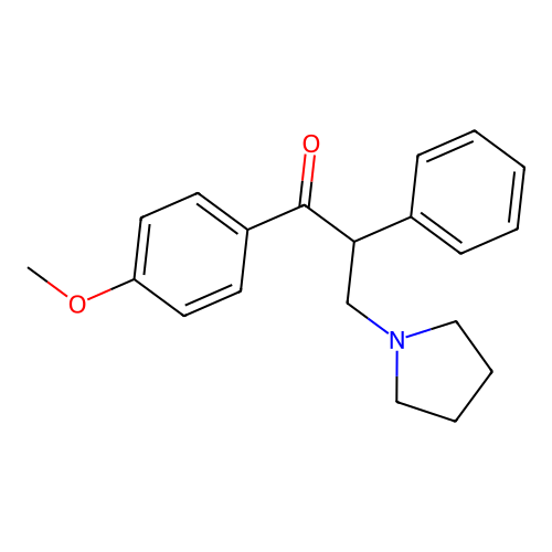 1-(4-Methoxyphenyl)-2-phenyl-3-pyrrolidin-1-ylpropan-1-one structure