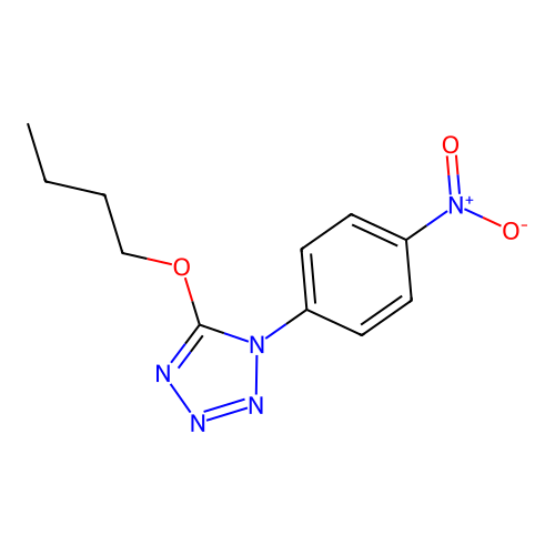 5-Butoxy-1-(4-nitrophenyl)tetrazole structure