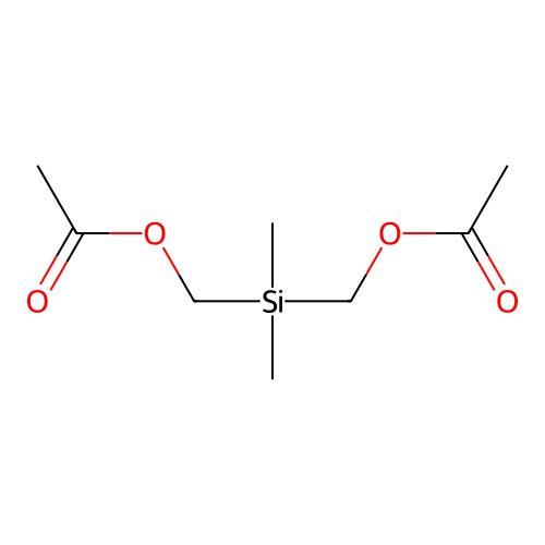 Methanol, (dimethylsilylene)di-, diacetate structure