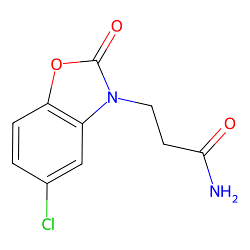3-(5-Chloro-2-oxo-1,3-benzoxazol-3-yl)propanamide structure
