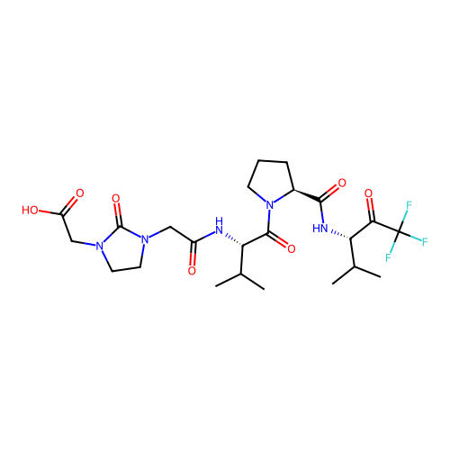 tripeptide-based inhibitor, 14v structure