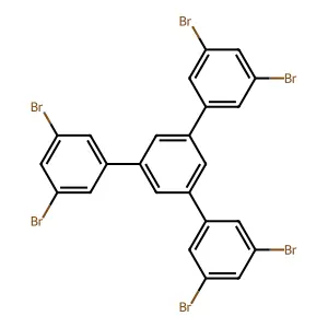 3,3'',5,5''-Tetrabromo-5'-(3,5-dibromophenyl)-1,1':3',1''-terphenyl structure