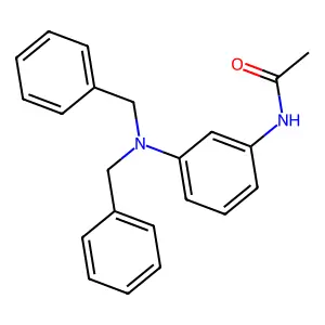 Acetamide, N-(3-(bis(phenylmethyl)amino)phenyl)- structure