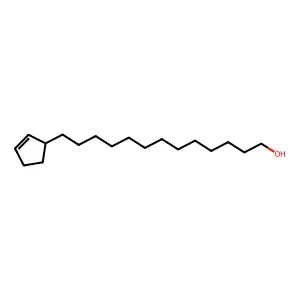 13-(Cyclopent-2-EN-1-YL)tridecan-1-OL structure