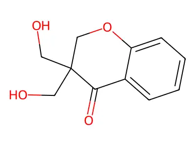 3,3-bis(hydroxymethyl)-2,3-dihydro-4H-chromen-4-one structure
