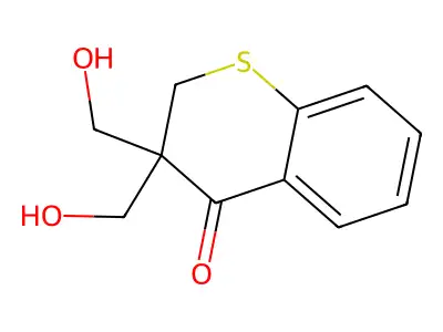 3,3-Bis(hydroxymethyl)-2,3-dihydro-4H-1-benzothiopyran-4-one structure