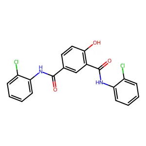 Isophthalanilide, 2',2''-dichloro-4-hydroxy- structure
