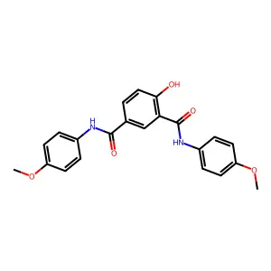 p-Isophthalanisidide, 4-hydroxy- structure