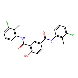 o-Isophthalotoluidide, 3',3''-dichloro-4-hydroxy- structure