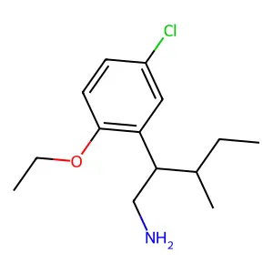Phenethylamine, beta-(sec-butyl)-5-chloro-2-ethoxy- structure