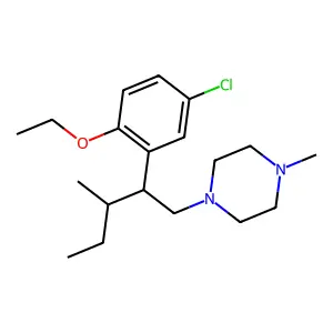 Piperazine, 1-(beta-(sec-butyl)-5-chloro-2-ethoxyphenethyl)-4-methyl- structure