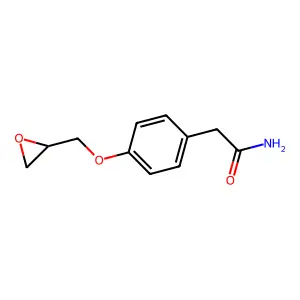 2-(4-(2,3-环氧丙氧基)苯基)乙酰胺 structure
