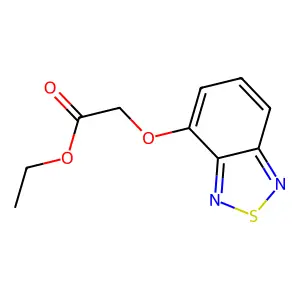Ethyl 2-(2,1,3-benzothiadiazol-4-yloxy)acetate structure