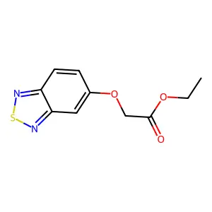 Ethyl (2,1,3-benzothiadiazol-5-yloxy)acetate structure