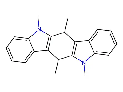 5,6,11,12-Tetrahydro-5,6,11,12-tetramethylindolo[3,2-b]carbazole structure
