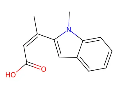 3-(1-Methylindol-2-yl)but-2-enoic acid structure
