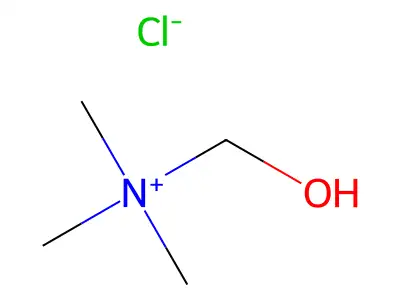 (羟甲基)三甲基氯化铵 structure