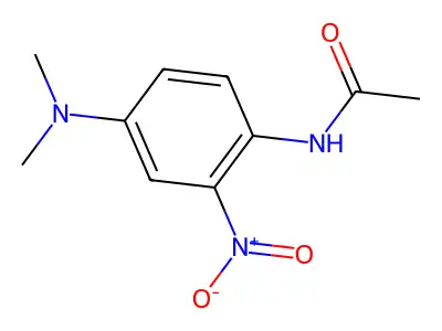 N-[4-(dimethylamino)-2-nitrophenyl]acetamide structure