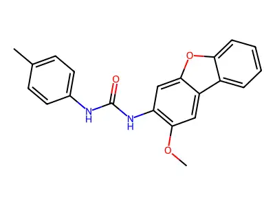 1-(2-Methoxydibenzofuran-3-yl)-3-(4-methylphenyl)urea structure