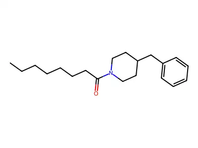 1-(4-Benzylpiperidin-1-yl)octan-1-one structure