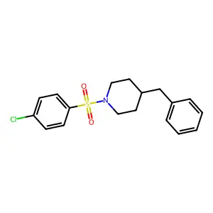 4-Benzyl-1-[(4-chlorophenyl)sulfonyl]piperidine structure