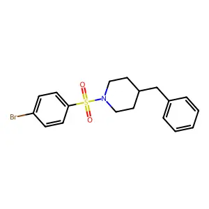 4-Benzyl-1-[(4-bromophenyl)sulfonyl]piperidine structure