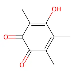 2,5-Cyclohexadiene-1,4-dione, 2-hydroxy-3,5,6-trimethyl- structure