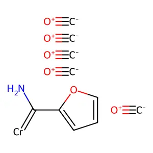 Chromium,(amino-2-furanylmethylene)pentacarbonyl- structure
