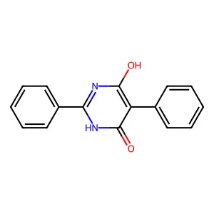 2,5-Diphenyl-4,6-pyrimidinediol structure