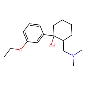 Cyclohexanol, 2-(dimethylaminomethyl)-1-(m-ethoxyphenyl)- structure
