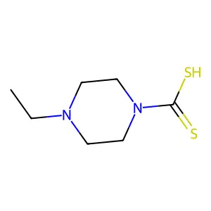 4-乙基哌嗪-1-二硫代甲酸 structure
