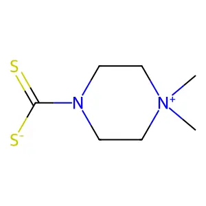 piperazinium, 1,1-dimethyl-4-(dithiocarboxy)-, hydroxide, inner salt structure