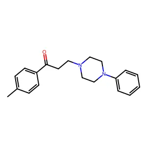 Propiophenone, 4'-methyl-3-(4-methyl-1-piperazinyl)- structure