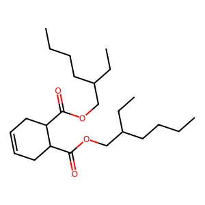 1,2-Bis(2-ethylhexyl) 4-cyclohexene-1,2-dicarboxylate structure