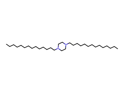 1,4-Ditetradecylpiperazine structure