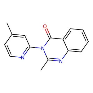 2-Methyl-3-(4-methylpyridin-2-yl)quinazolin-4-one structure