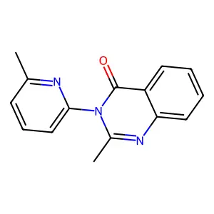 2-methyl-3-(6-methyl-2-pyridinyl)-4(3H)-quinazolinone structure