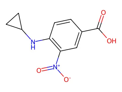 4-(Cyclopropylamino)-3-nitrobenzoic acid structure