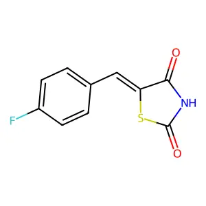 5-(4-Fluorobenzylidene)thiazolidine-2,4-dione structure