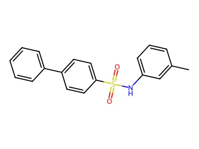N-(3-甲基苯基)-[1,1-联苯]-4-磺酰胺 structure