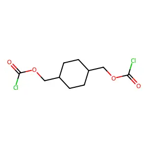Carbonochloridic acid, C,C'-(1,4-cyclohexanediylbis(methylene)) ester structure