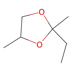 2-Ethyl-2,4-dimethyl-1,3-dioxolane structure