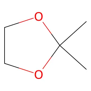 2,2-Dimethyl-1,3-dioxolane structure