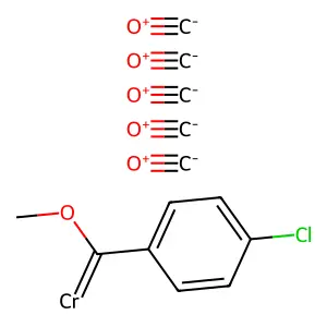 Chromium,pentacarbonyl[(4-chlorophenyl)methoxymethylene]- structure