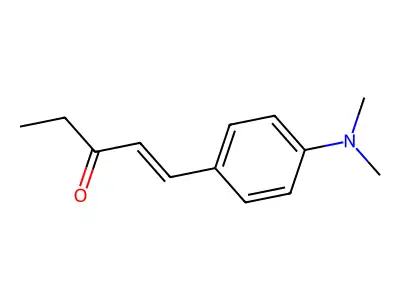 1-[4-(Dimethylamino)phenyl]pent-1-en-3-one structure