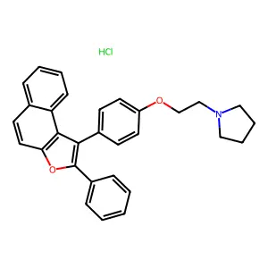 gamma,gamma'-Nitrilodimethylenebis(gamma,N,N-triisopropyl-1-naphthalenepropylamine) structure